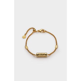 Katie Loxton Love Language Bracelet in Gold Coated at Nordstrom, Size 7