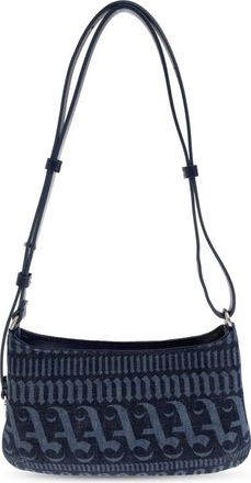 Palm Angels Giorgina Bag - Dames - Schoudertassen - Blauw - ONE Size - Katoen - Tassen
