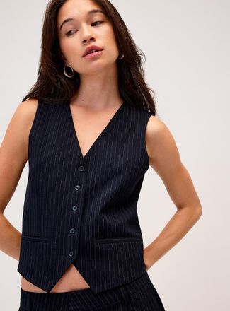 Twik Womens Dressy vest with small buttons