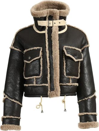 Wanan Luxury Brown Leather Mountain Jacket
