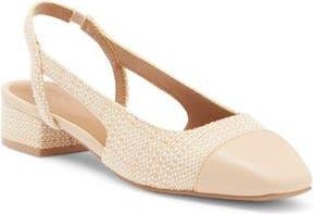 Nordstrom Rack Blaire Slingback Pump in Beige Natural at Nordstrom Rack, Size 10