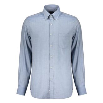 Paul & Shark Blue cotton shirt long sleeves elegant - male - Paul & Shark - Casual Shirts - Blue - 2XL - Shirts