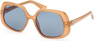 Guess Gu 7862 59V Zonnebril - Dames - Zonnebrillen - Beige - 56 MM - Accessoires