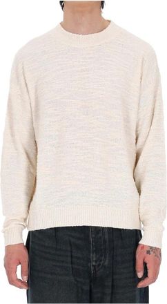 Isabel Marant Achille Ronde Hals Gebreide Kleding - Heren - Ronde hals truien - Beige - L - Truien & Vesten