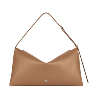 Courr&egrave;ges Tassen, Dames, Bruin, ONE Size, Leer, Cuff Leren Tas