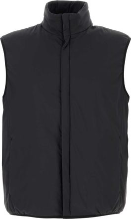 Herno Black Nylon Sleeveless Jacket