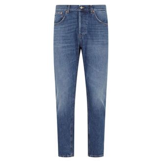 Dondup Loose-fit Jeans, male, Blue, Size: W33 Dian Carrot Slim Jeans
