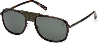 Timberland TB00091 Polarized 52R Mens Sunglasses Tortoiseshell Size 58