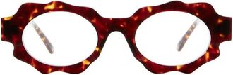 Kuboraum Mask G7 Sculpted Oval Tortoiseshell Eyewear
