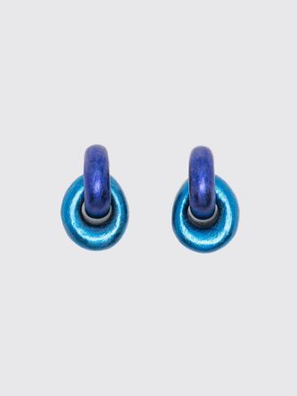 Monies Bicolour Acacia Wood Pendant Clip-On Earrings
