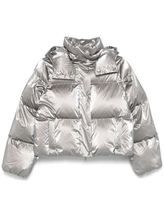Elisabetta Franchi Piumino crop - Grigio
