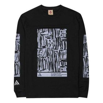 Nike LS ACG Waffle Printing Long Sleeves Black BQ3450-010