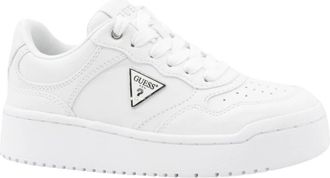 Guess Miram Sneakers - Dames - Sneakers - Wit - 35 EU - Leer - Schoenen