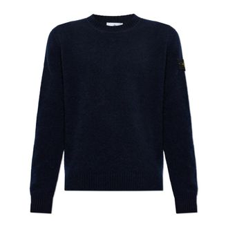 Stone Island Crew Neck Sweater - Heren - Truien - Blauw - Maat: XL Wol