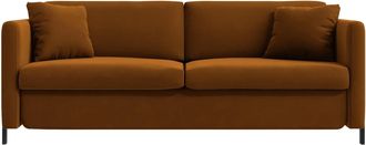 MICADONI 2-Sitzer Design Sofa Gloria mit Bettfunktion - Samtbezug