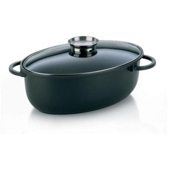 KELA Kela - Cacerola De Aluminio Fundido Negro De 45cm - 15153 Line