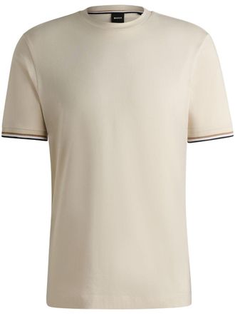 BOSS cotton t-shirt - men - Cotton - L - Neutrals