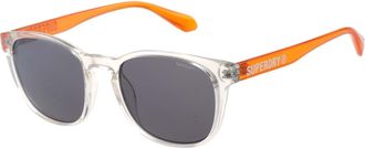 Superdry Sonnenbrille SUPERDRY Modell 996097, Herren, orange, transparent, transparent, Sonnenbrillen Sonnenbrille, Form Karree/Soft, Logoschriftzug auf B&uuml;gel,
