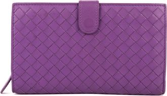 Bottega Veneta Pre-owned Womens Continental Wallet - Purple - One Size
