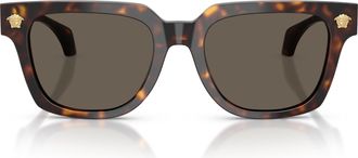 Versace 0ve4510u Bold Square Tortoiseshell Sunglasses