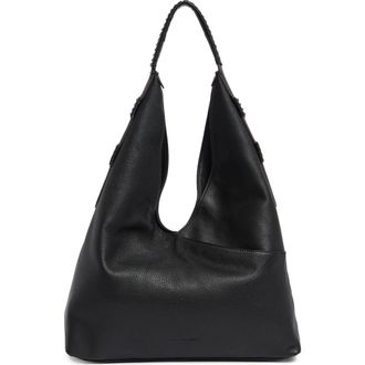 Aim&eacute;e Stardust Leather Hobo Bag in Black at Nordstrom Rack