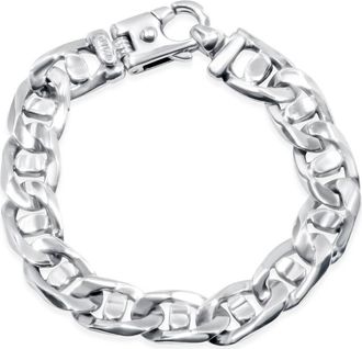 Pompeii3 Mens Marine 14k Gold (74gram) or Platinum (119gram) 13.5mm Link Bracelet 8.5
