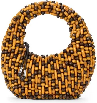 Staud Reef Beaded Bag in Multi Wood Beads at Nordstrom