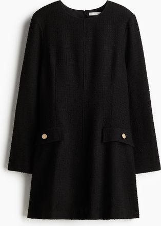 H&M Kleid aus Bouclé - Schwarz