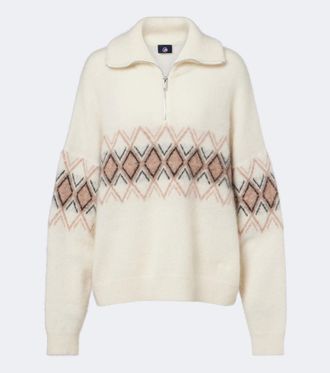Fusalp Mireva mohair-blend half-zip sweater