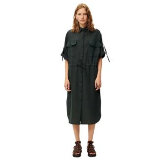 Sessun Jurken - Dames - Shirt Kleedjes - Groen - M - Kleedjes
