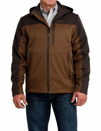 Cinch Bonded Hoodie Jacket - Plus In Brown