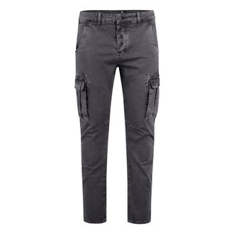 Bomboogie Pantaloni Cargo Slim Fit - - Trousers - Uomo - Grigio - W34