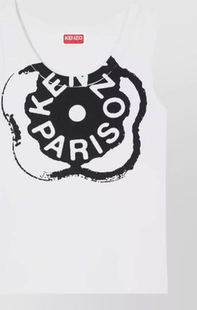 Kenzo boke flower graphic ribbed jersey tank