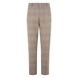 Moschino Pantaloni a Quadri - - Trousers - Uomo - Beige - M