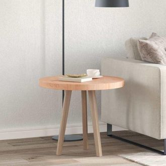 vidaXL vidaXL Piano del tavolo Marrone chiaro Ø 60 x 4 cm