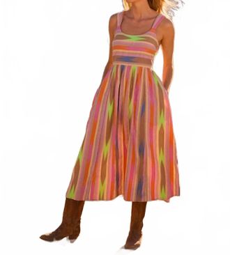 Nic+Zoe Heat Wave Sadie Midi Dress In Pink Multi Pastel