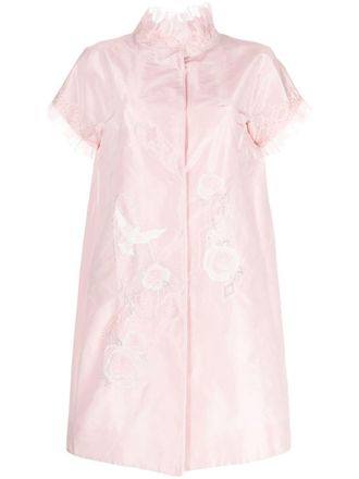 Shiatzy Chen Jas met ruche afwerking - Roze