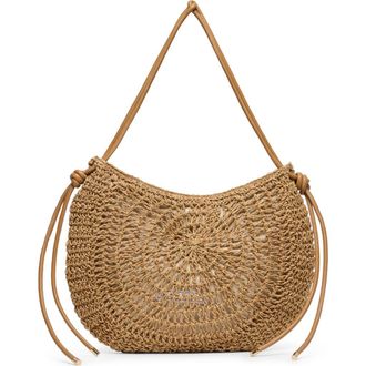 Dolce Vita Freya Raffia Shoulder Bag in Natural at Nordstrom