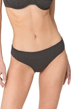 Andie Swim The 90s High Waist Bikini Bottoms in Black Dot at Nordstrom, Size X-Small