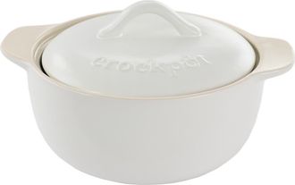 Crock-pot 2.3 Quart Round Stoneware Casserole with Lid in White at Nordstrom