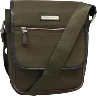 Burberry Pre-owned Nylon shoulder-bags - - Pre-owned - Donna - Verde - ONE SIZE