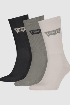 Levi's Regular Cut Batwing Sport Socks 3 pack - Hombre - 35 - Multicolor / Beige/Black
