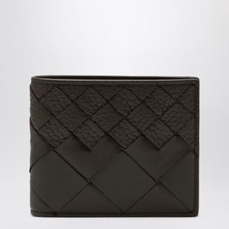 Bottega Veneta Fondente color bi-fold wallet in Intrecciato