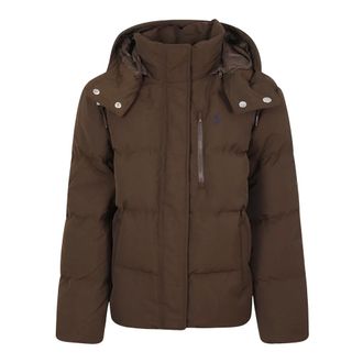Ralph Lauren Jassen, Dames, Bruin, S, Polyester, Pufferjas
