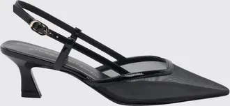 Stuart Weitzman Slingback in nylon a rete e vernice