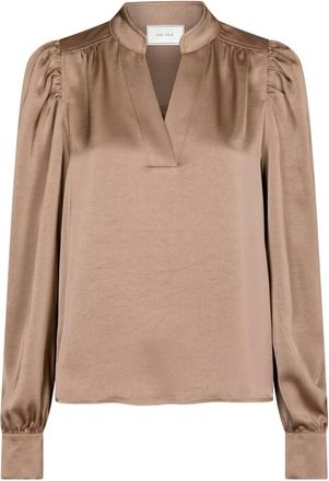 Neo Noir Dames, Blouses & Shirts, Bruin, Maat: 2XL