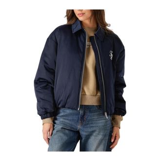 Tommy Hilfiger Jassen, Dames, Blauw, L, Nylon, Padded Nylon TH Jacket