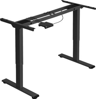 TecTake Estructura para mesa el&eacute;ctrica y ajustable 110-168x60x70-119cm, negro