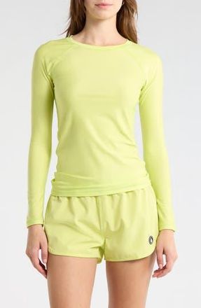 Volcom Simply Core Long Sleeve Rashguard in Island Green at Nordstrom Rack, Size X-Large