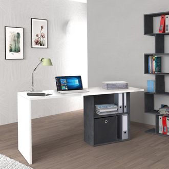 Dmora Escritorio Dmait, Escritorio Lineal Con Soporte Para Pc, Mesa De Oficina Multiusos, Escritorio Para Ahorrar Espacio, 100% Made In Italy, Cm 110x50h75,